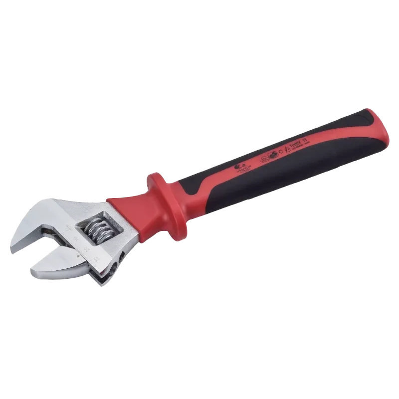 Half Insulated Adjustable Wrench